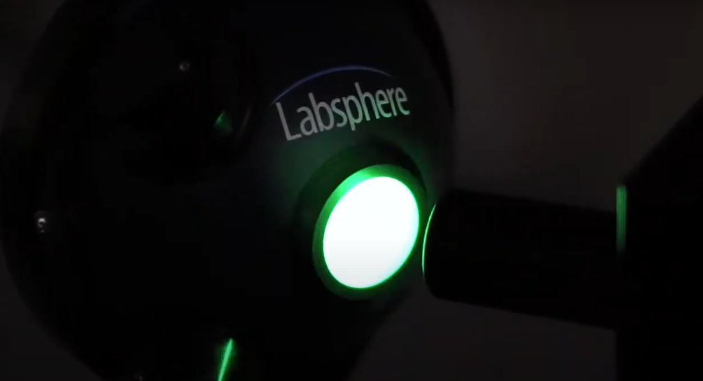 laser measurement system in use