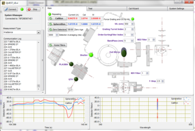 Spectra-QT-1000 user interface